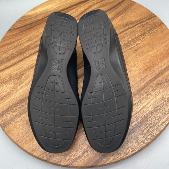 SAS Tripad Shoes Womens SIze 8.5 M Comfort Traveler Black Leather Sneakers - Picture 7 of 8